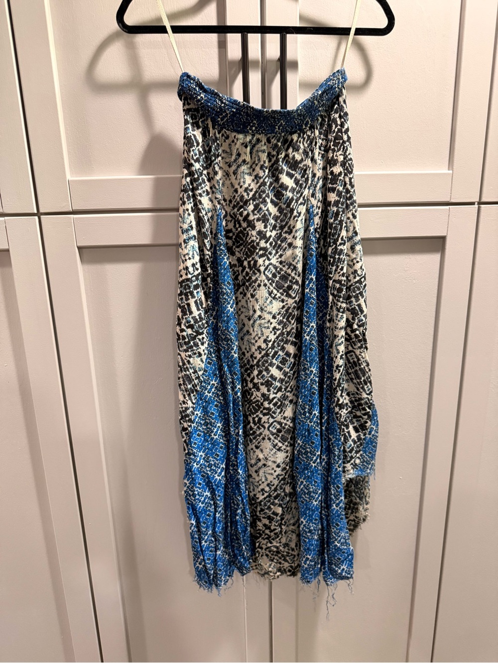 Free People - Blue & Black Patterned Women’s Skirt